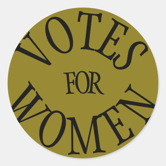 Aufkleber für das Frauenwahlrecht (Vorderseite)