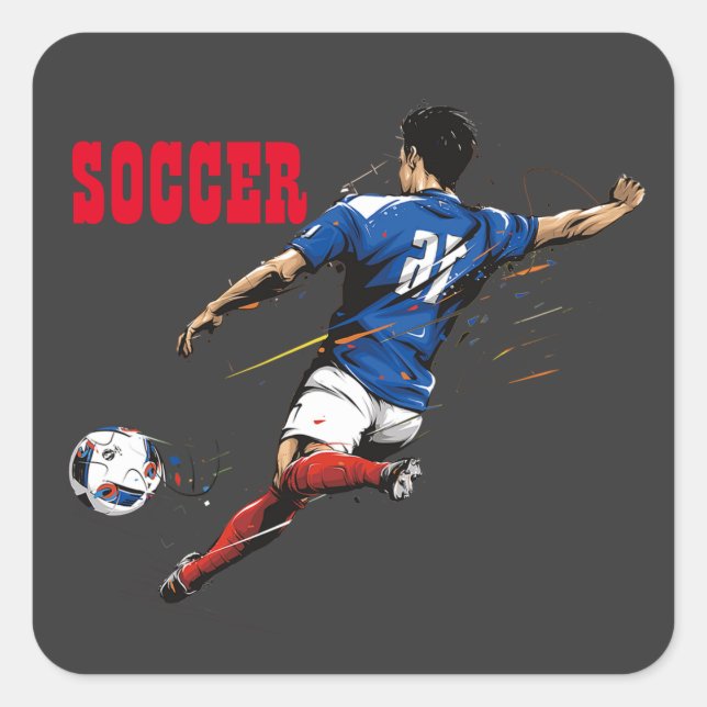 Aufkleber für das Fußballteam-Platz (Vorderseite)