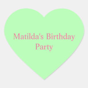 Aufkleber für das grüne Herz