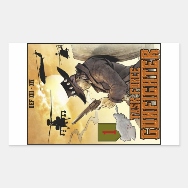 Aufkleber für das Gunfighter-Poster der Task Force (Vorderseite)