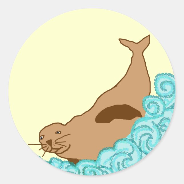 Aufkleber für das Hawaiianische Mönch-Siegel (Vorderseite)