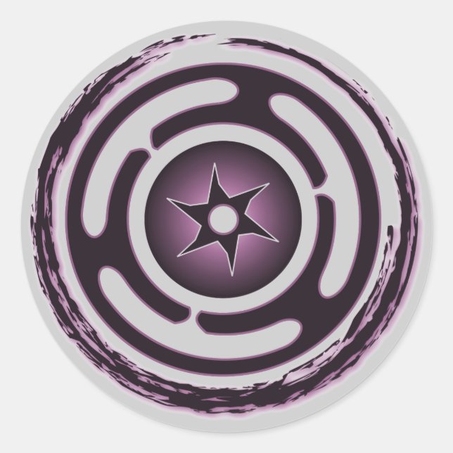 Aufkleber für das Hektar (Lila) (Vorderseite)