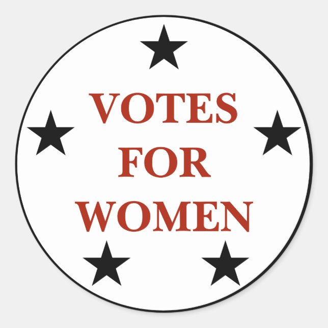 Aufkleber für das historische Button "Frauen" (Vorderseite)