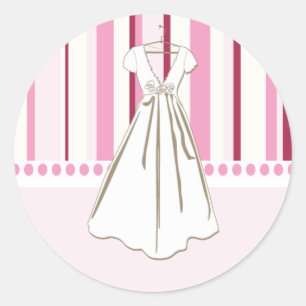 Aufkleber für das Hochzeitskleid-Brautparty
