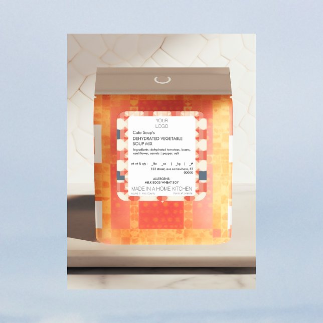 Aufkleber für das Hütte-Lebensmitteletikett (Von Creator hochgeladen)