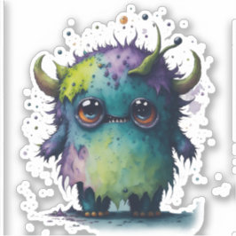 Aufkleber für das Monster-Design des beängstigende