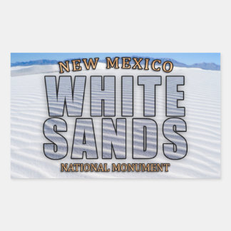 Aufkleber für das Nationaldenkmal "White Sands"