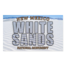 Aufkleber für das Nationaldenkmal "White Sands"