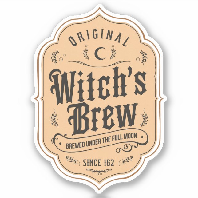 Aufkleber für das Original Hexenbrew-Etikett (Vorderseite)