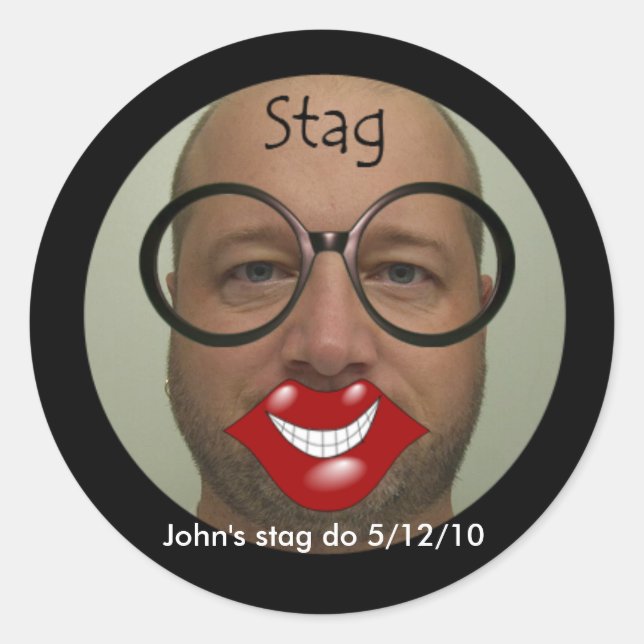 Aufkleber für das Party (Vorderseite)