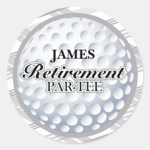 Aufkleber für das Party für Golf-Rückstellungen