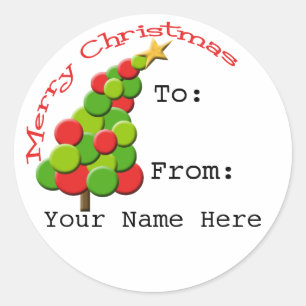 Aufkleber für das personalisierte Leaning Tree Gif