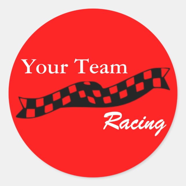 Aufkleber für das Race-Team der kontrollierten Fla (Vorderseite)