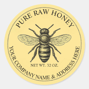 Aufkleber für das reine Honig-Round-Product-Label