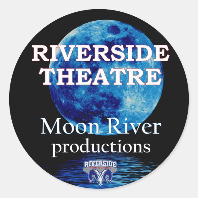 Aufkleber für das Riverside Theater (Vorderseite)