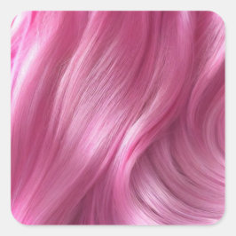 Aufkleber für das rosa Haar
