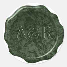 Aufkleber für das Siegel "Sage Green Wax"