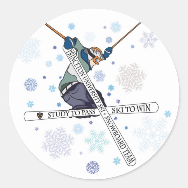 Aufkleber für das Skiteam (Vorderseite)
