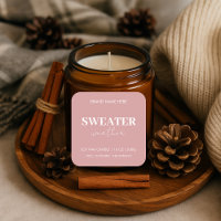 Aufkleber für das Sweater Weather Candle Label | B