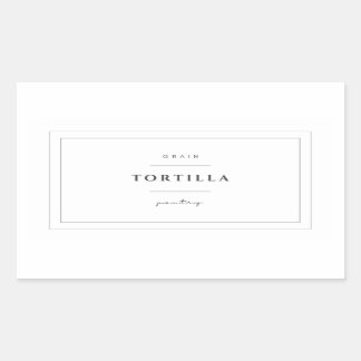 Aufkleber für das Tortilla-Lebensmitteletikett