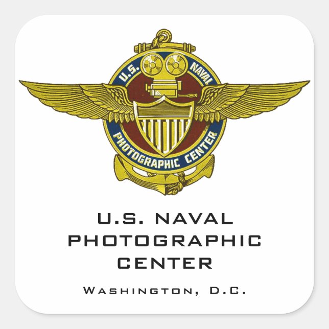Aufkleber für das US-Naval-Fotozentrum (Vorderseite)