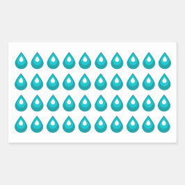 Aufkleber für das Wassertropfenblatt