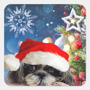 Aufkleber für das Weihnachtsmädchen