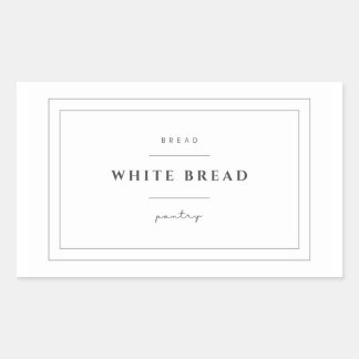 Aufkleber für das weiße Brot