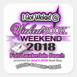 Aufkleber für das Wicked Book Weekend