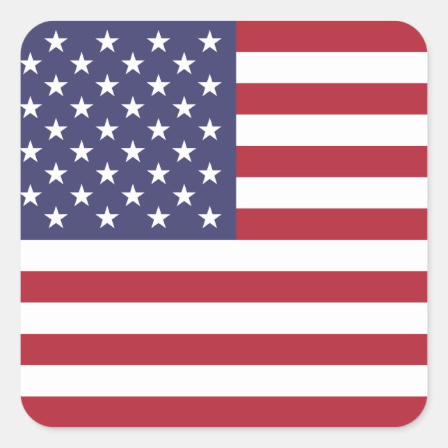 Aufkleber für den amerikanischen Flaggenplatz (Vorderseite)