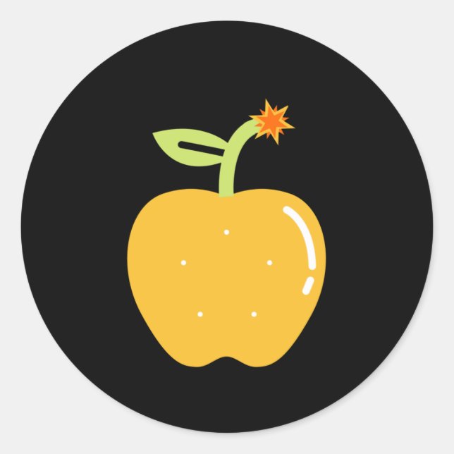 Aufkleber für den Apfel der Zwietracht (Vorderseite)