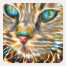 Aufkleber für den Cat Art Square - Glossy