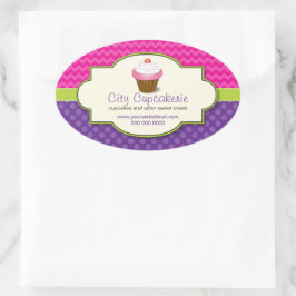 Aufkleber für den Cupcake Shop