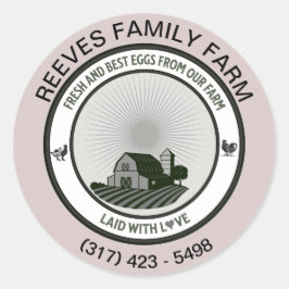 Aufkleber für den Ei-Karton-Hof