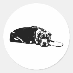 Aufkleber für den einfarbigen Pitbuli-Mix