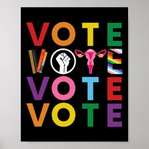 Aufkleber für den Fortschritt bei der Abstimmung1 Poster