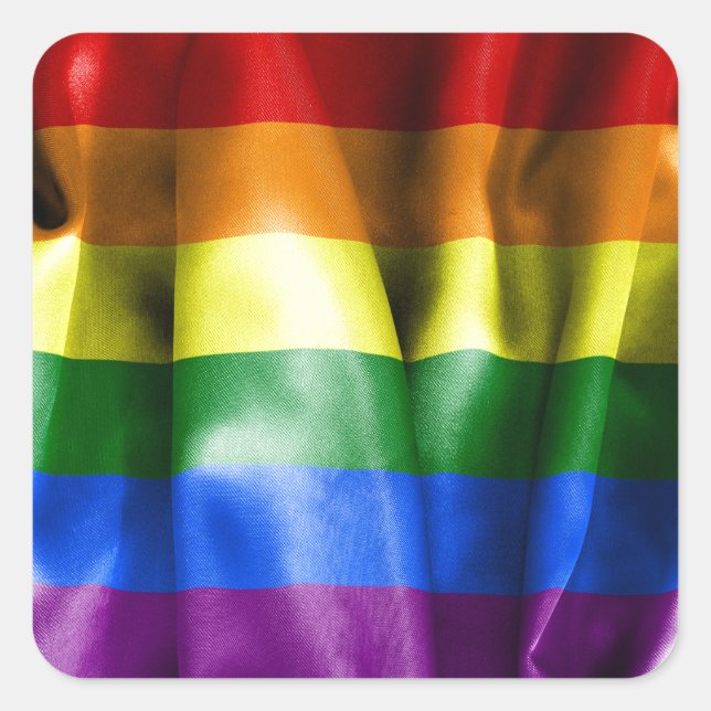 Aufkleber für den Gay Pride-Flag-Platz (Vorderseite)