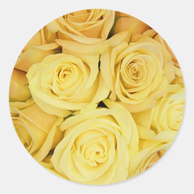 Aufkleber für den Gelben Rosen-Umschlag Aufkleber (Vorderseite)