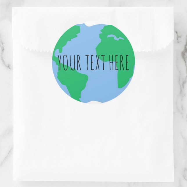 Aufkleber für den Gerettet Planeten (Tasche)
