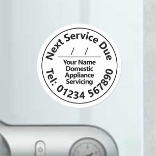 Aufkleber für den internen Appliance-Dienst