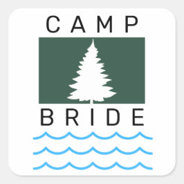 Aufkleber für den Junggeselinnen-Abschied der Camp