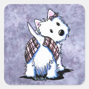 Aufkleber für den Kilt Westie