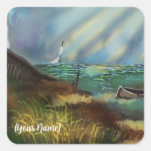 Aufkleber für den Leuchtturm