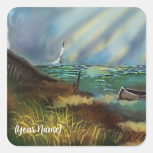 Aufkleber für den Leuchtturm (Vorderseite)