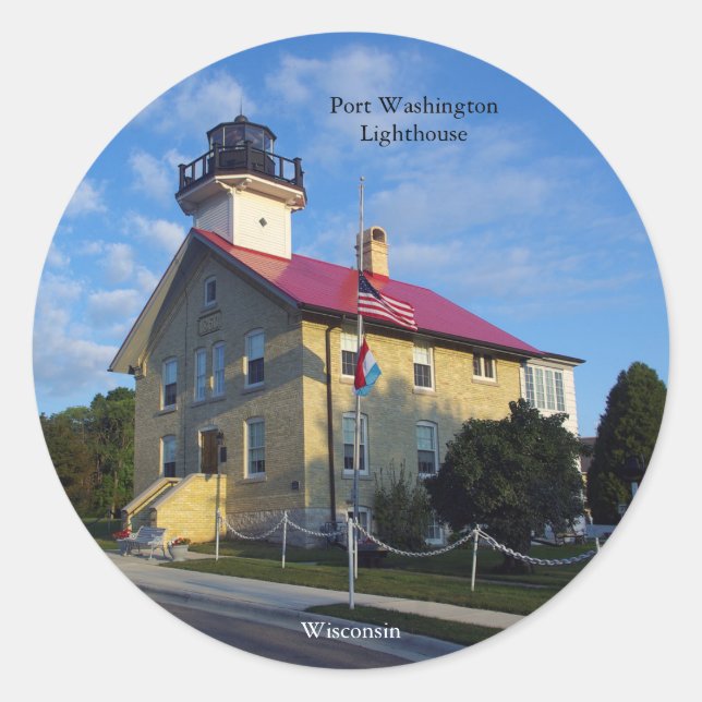 Aufkleber für den Leuchtturm von Port Washington (Vorderseite)