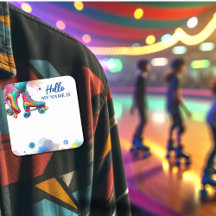 Aufkleber für den Namen des Party des Retro-Roller