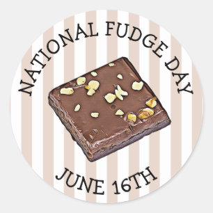 Aufkleber für den National Fudge Day