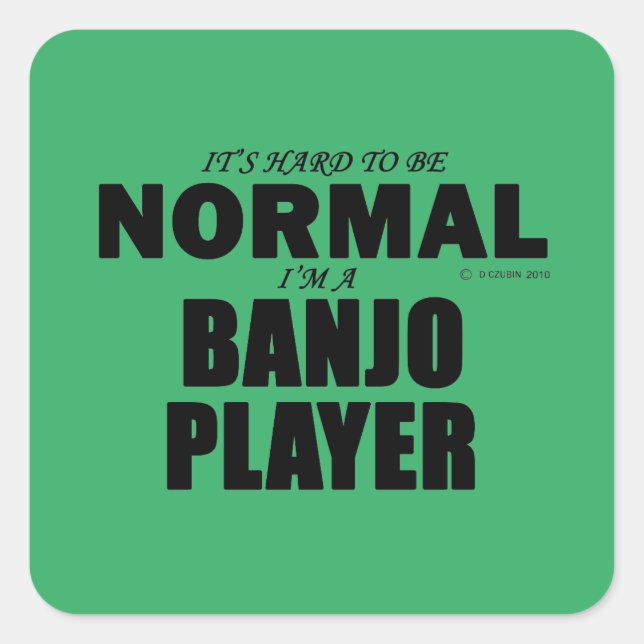 Aufkleber für den normalen Banjo Player (Vorderseite)