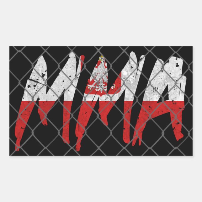 Aufkleber für den polnischen MIXED MARTIAL ARTS (Vorderseite)