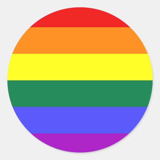 Aufkleber für den Rainbow-Pride (Vorderseite)